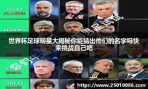 世界杯足球明星大揭秘你能猜出他们的名字吗快来挑战自己吧